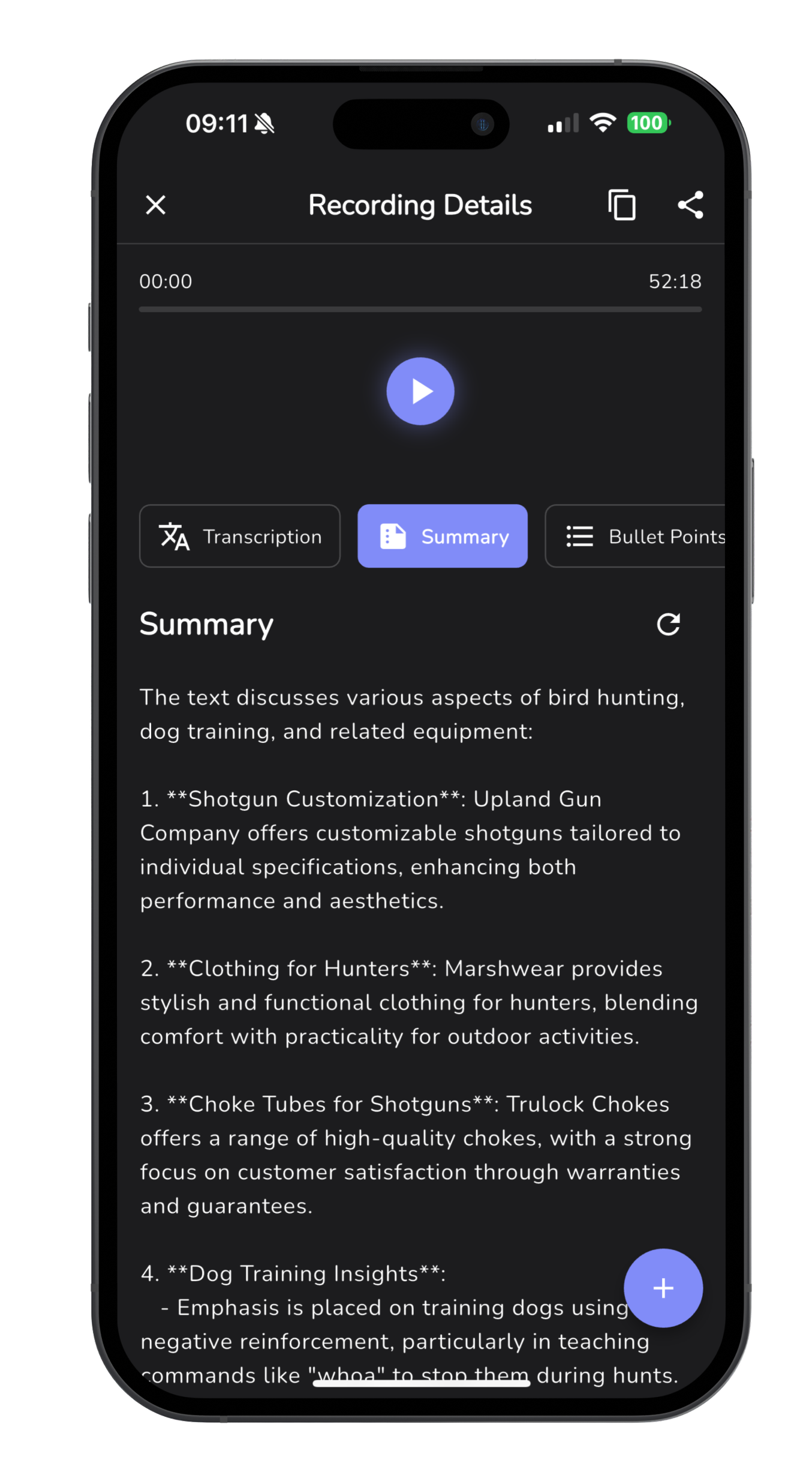 NoteHive AI app screenshot - AI note-taking interface 2
